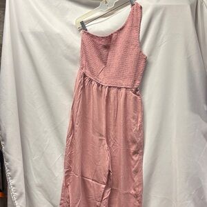 Zesica Pink One Shoulder Jumper